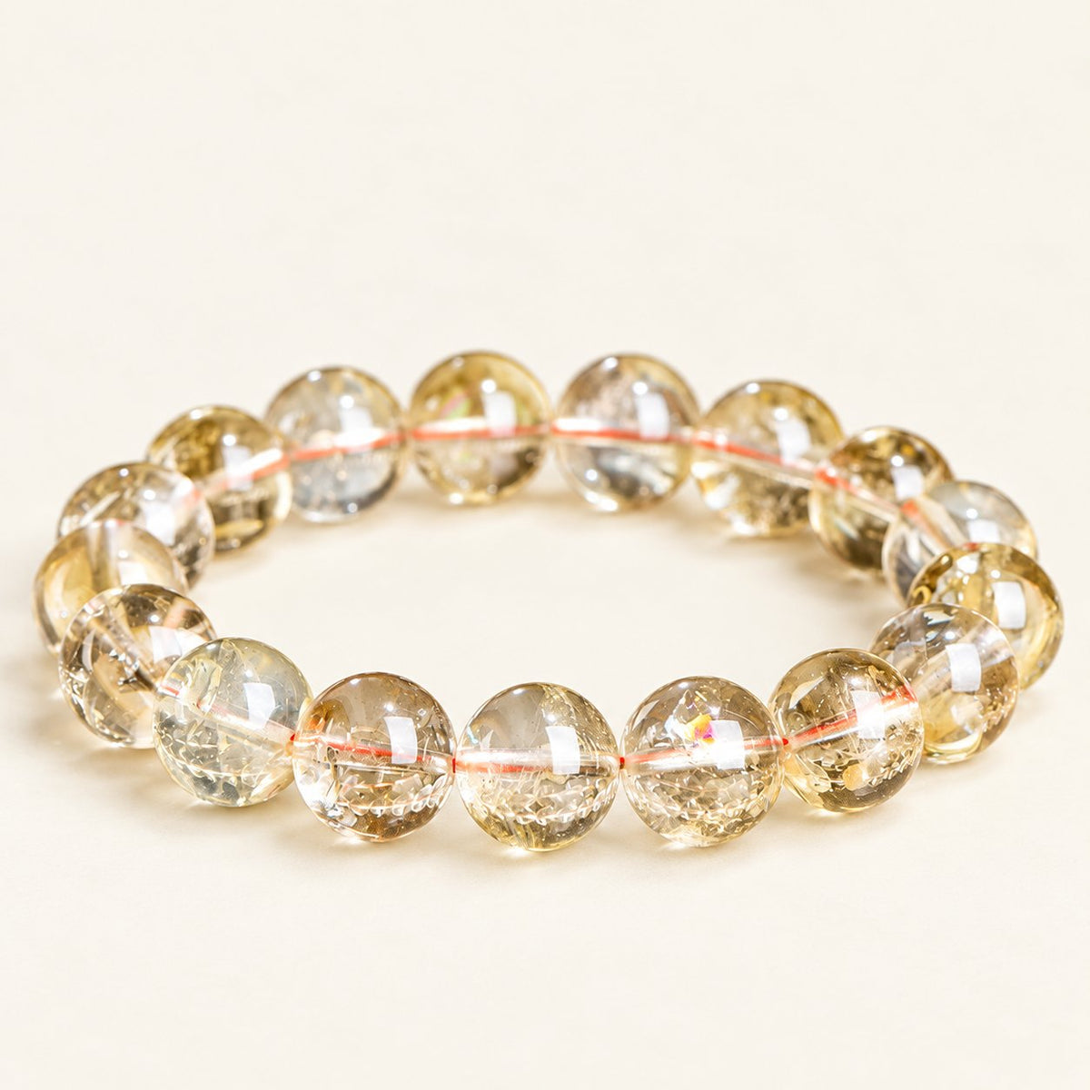 Golden Radiance — Citrine Bead Bracelet — Alora Gems product detail
