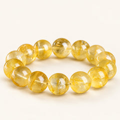 Golden Bloom — Included Quartz Bead Bracelet — Alora Gems product detail