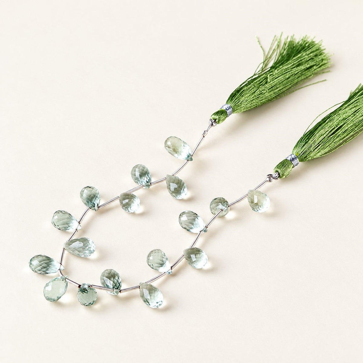 Prismatic Drops — Faceted Gemstone Beads — Alora Gems product detail