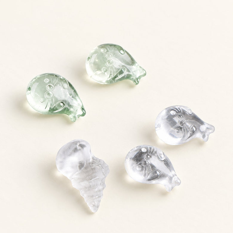 Crystal Curios — Carved Quartz Jewelry Components — Alora Gems product photograph