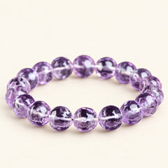 Violet Prism — Faceted Amethyst Bead Bracelet — Alora Gems product detail