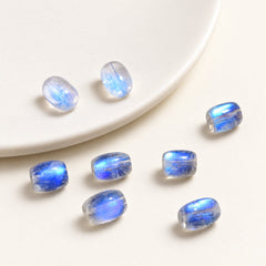 Moonlit Columns — Moonstone Barrel Beads — Alora Gems product photograph