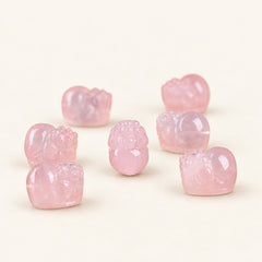 Rose Guardian — Rose Quartz Pixiu Bead — Alora Gems product detail