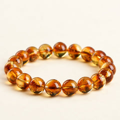 Golden Layers — Citrine Bead Bracelet — Alora Gems product detail