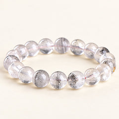 Aurora Layers — Included Quartz Bead Bracelet — Alora Gems product detail