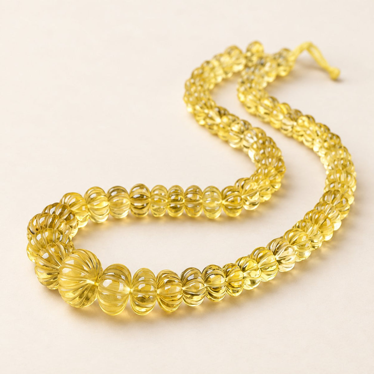 Prismatic Garland — Carved Gemstone Bead Necklace — Alora Gems product detail