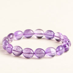 Violet Pebbles — Oval Amethyst Bracelet — Alora Gems product detail
