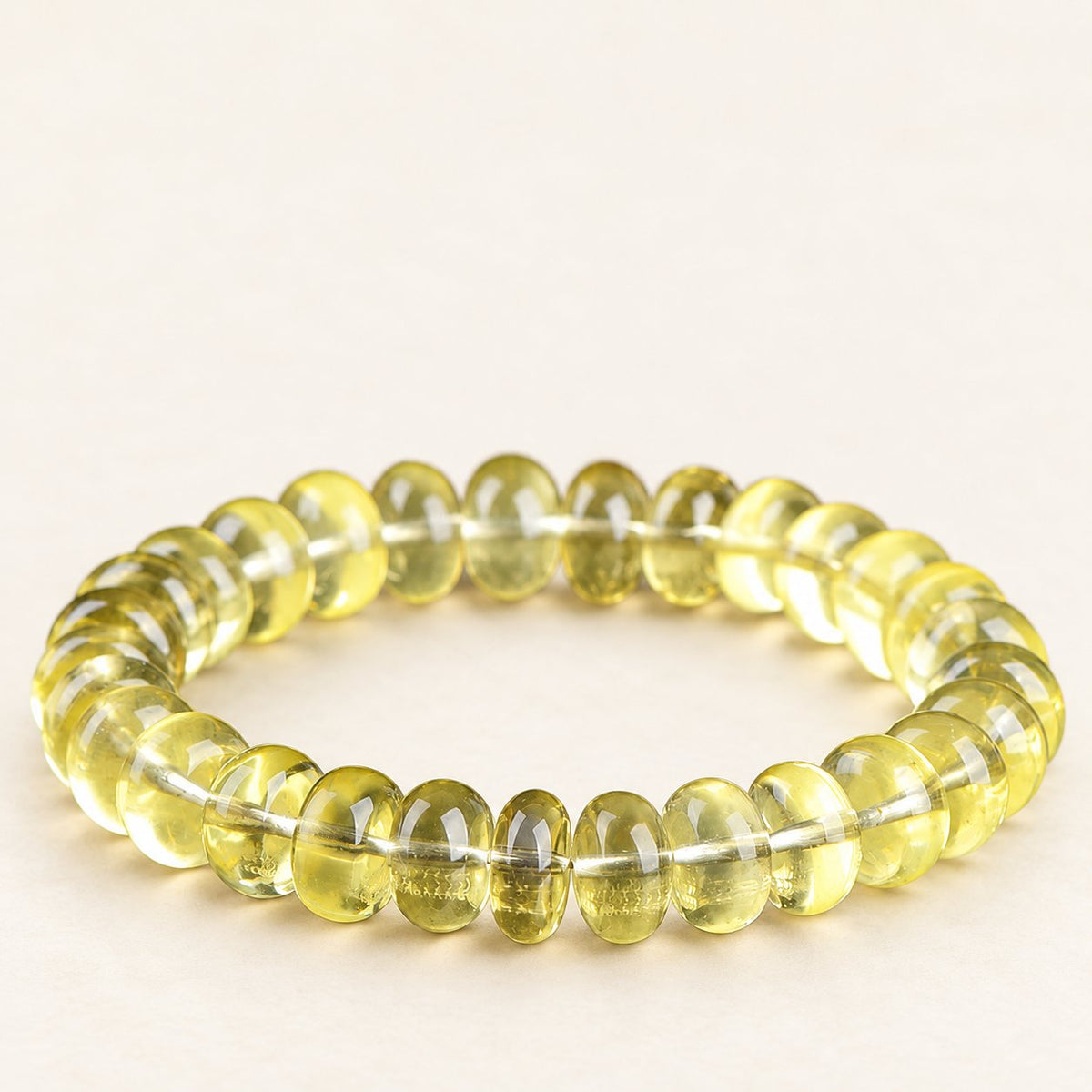 Honey Discs — Citrine Bead Bracelet — Alora Gems product photograph