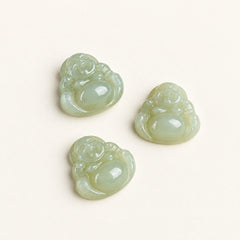Serene Jade — Carved Buddha Pendant — Alora Gems product detail
