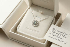 The Luminous Clover | Natural Cat's Eye & Fine Silver Artifact | The Archive Collection